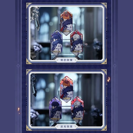 原神　miHoYo　霜痕与権焰シリーズ　六角形バッジ　※ブラインド商品（予約販売）2025年10月中国発売