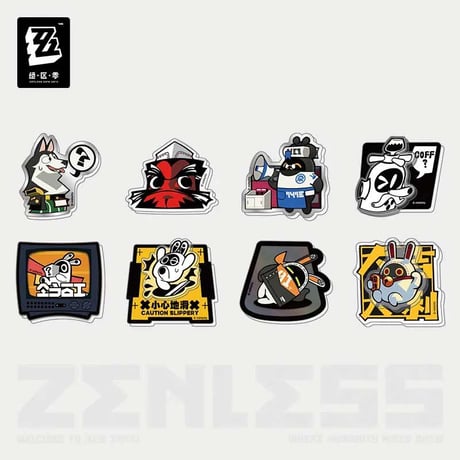 ゼンレスゾーンゼロ　miHoYo　降噪シリーズ　アクリルマグネットセット（予約販売）