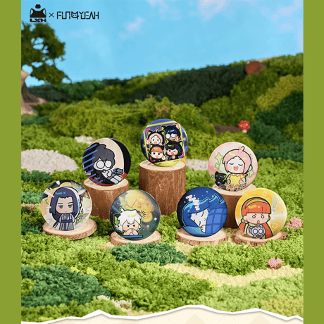羅小黒戦記　FUN4YEAHコラボ　「なんじゃこりゃ」小黒シリーズ　ブリキ缶バッジ　※ブラインド商品（予約販売）