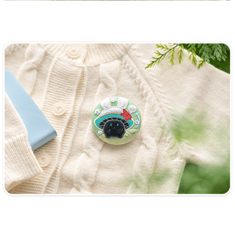 崩壊：スターレイル　miHoYo　兔兔菇與菇菇兔シリーズ　刺繍缶バッジ（予約販売）