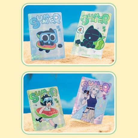 羅小黒戦記2　GOODSFUNコラボ　サマーウォーズシリーズ　バッジ&カードセット　※ブラインド商品（予約販売）