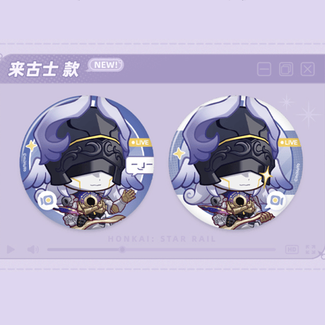 崩壊：スターレイル　miHoYo　フク郎のゲストルームシリーズ　2個入り缶バッジセット　Ver.6（予約販売）