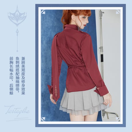 原神　miHoYo　タルタリヤテーマイメージシリーズ　リボン付き長袖シャツ（予約販売）2026年7月中旬中国発売