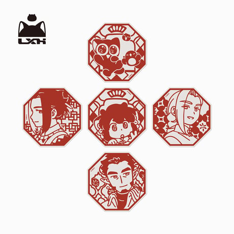羅小黒戦記2　HMCH　年々歳々シリーズ　窓飾り・静電ステッカーセット（予約販売）
