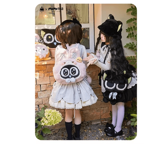 羅小黒戦記　momo物語コラボ　小黒ぬいぐるみリュック（予約販売）2026年4月末中国発売