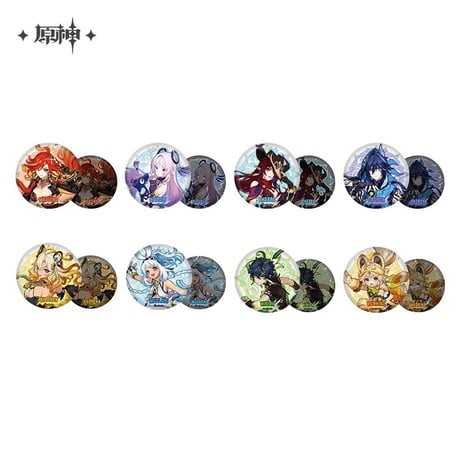 原神 清潔！大作戦 限定 缶バッジ 空 12個セット 原神 清潔！大作戦 限定 缶バッジ 空 12個セット