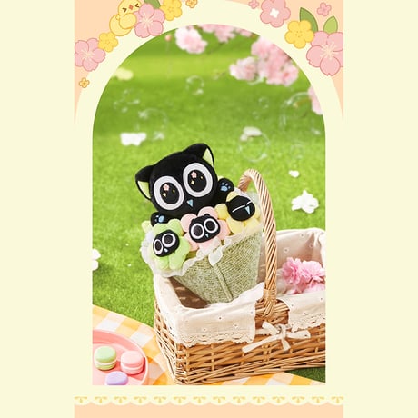 羅小黒戦記　TANMI SPACEコラボ　喵屿楽園シリーズ　小黒ぬいぐるみ花束（予約販売）