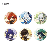 原神　miHoYo　テイワット展テーマシリーズ　Q版缶バッジ（予約販売）