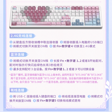 崩壊：スターレイル　miHoYo　キュレネ　過去のさざ波　108キー　メカニカルキーボード（予約販売）2026年9月中国発売【特殊商品のため、単独でご注文ください】