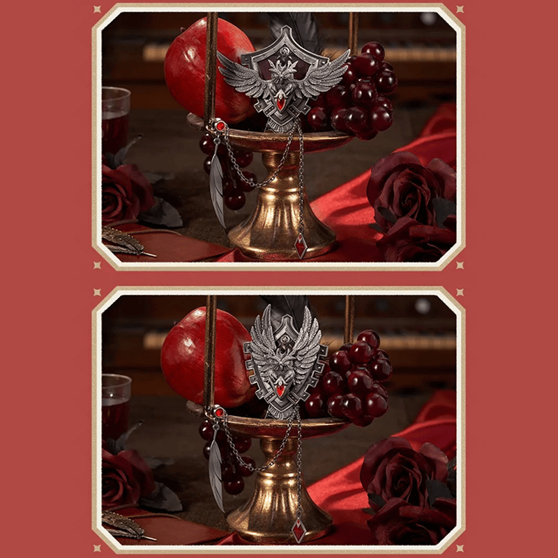 原神 miHoYo 璀夜華宴シリーズ ディルック 可動式メタルバッジ＆模造