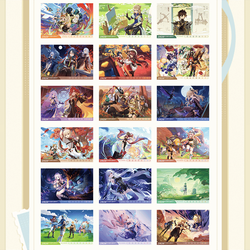 原神 miHoYo 2026年カレンダー（予約販売）2025年12月末中国発売