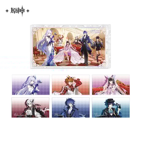 原神fes フェス vipチケット 特典PVCデスクマット アルレッキーノ 原画