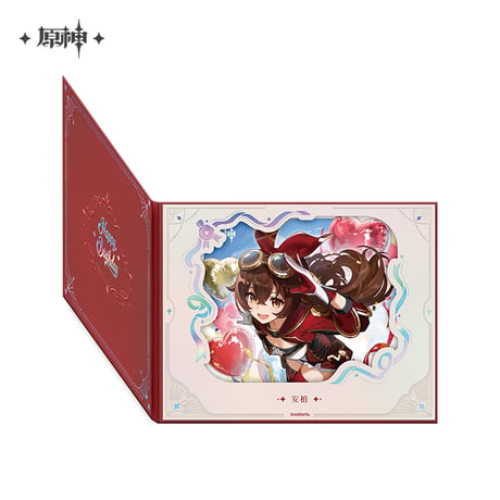 原神　miHoYo　命定之日シリーズ　フリップアップウィンドウ付き色紙　2025　Ver.3（予約販売）2026年4月末中国発売