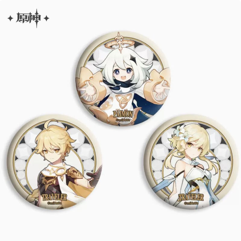 原神 miHoYo 旅行者シリーズ キャラ缶バッジ（予約販売） | 面白
