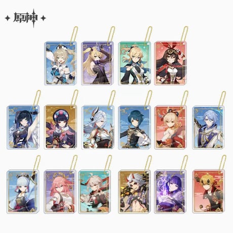 原神　miHoYo　キャラ立ち絵シリーズ　厚アクリルキーホルダー（予約販売）