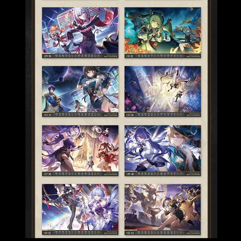 崩壊:スターレイル miHoYo 光年刻録2025カレンダー (予約販売 崩壊:スターレイル miHoYo 光年刻録2025カレンダー (予約販売