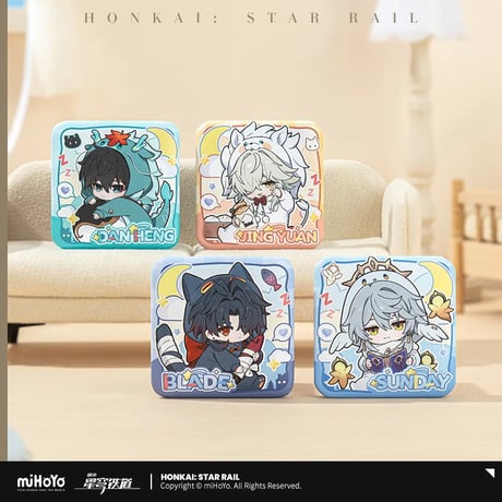 崩壊：スターレイル　miHoYo　男子寮シリーズ　Q版スクエアバッジ　Ver.1&2（予約販売）