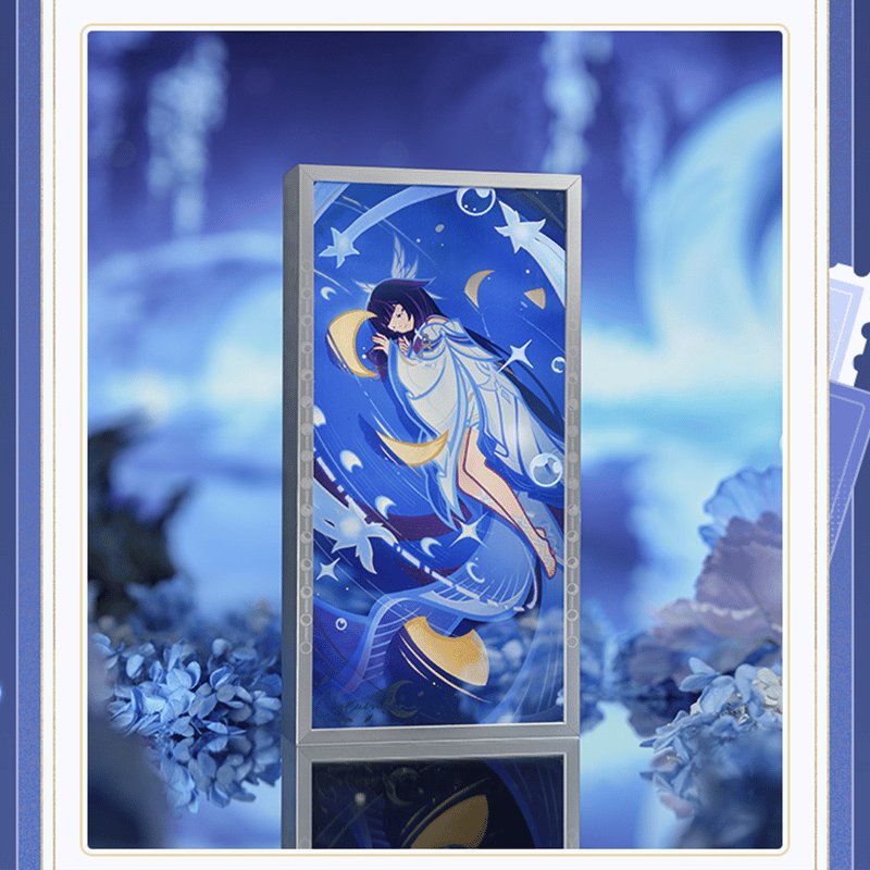 原神 miHoYo 新月の祝福シリーズ コロンビーナ 光る絵・アクリル置物