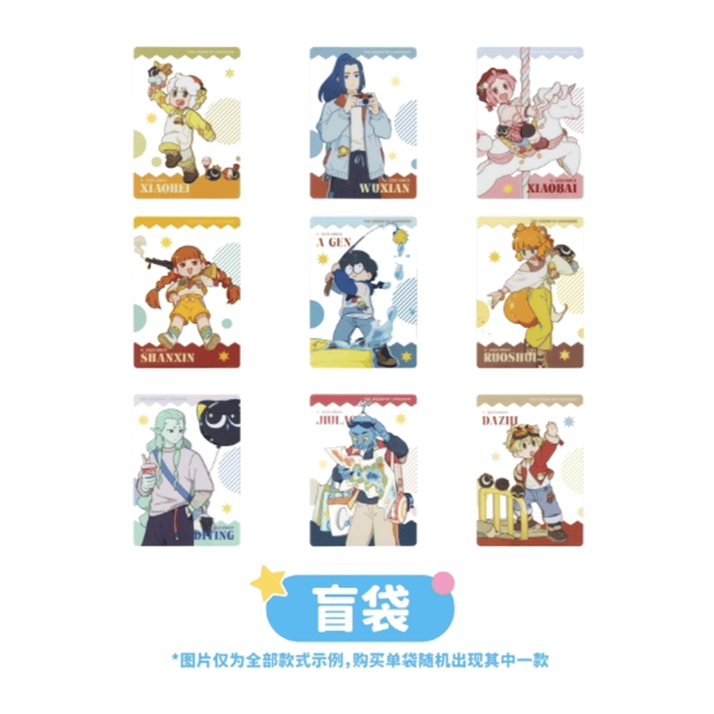 羅小黒戦記 TANMI SPACEコラボ 喵屿楽園シリーズ ブロマイド風クリア