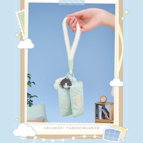 原神　miHoYo　甘い夢の囁きシリーズ　雲型チャーム付き　ふわふわ収納バッグ（予約販売）2025年12月中国発売
