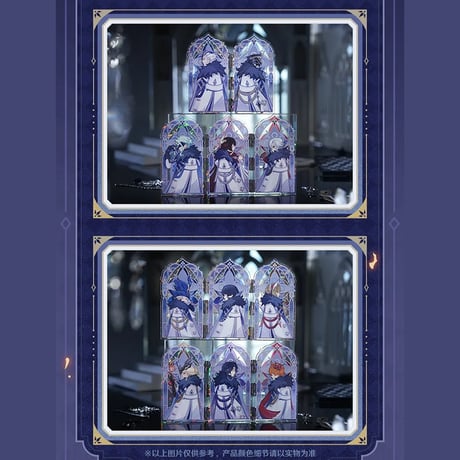 原神　miHoYo　霜痕与権焰シリーズ　組み合わせ可　透光アクリルスタンド　※ブラインド商品（予約販売）