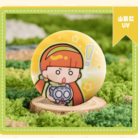 羅小黒戦記　FUN4YEAHコラボ　「なんじゃこりゃ」小黒シリーズ　ブリキ缶バッジ　※ブラインド商品（予約販売）