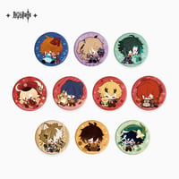 原神　miHoYo　Q版キャラ　もこもこバッジ（予約販売）
