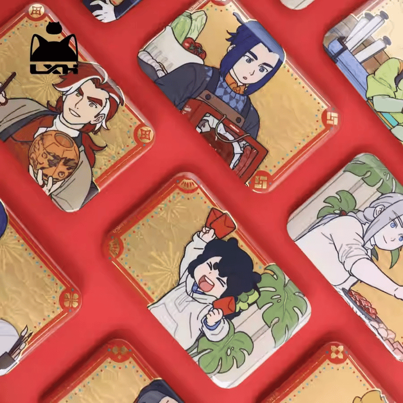 羅小黒戦記2 HMCH 年々歳々シリーズ スクエア缶バッジ（予約販売