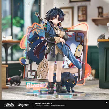 崩壊：スターレイル　miHoYo　RIBOSEコラボ　小不点猫猫シリーズ　刃　フィギュア（予約販売）2027年4月中国発売　※注文後のキャンセル不可商品