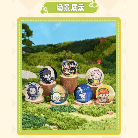 羅小黒戦記　FUN4YEAHコラボ　「なんじゃこりゃ」小黒シリーズ　ブリキ缶バッジ　※ブラインド商品（予約販売）