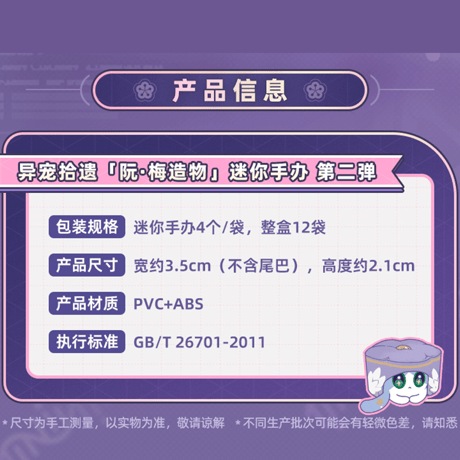 崩壊：スターレイル　miHoYo　HeyDollsコラボ　ルアン·メェイ創造物　異寵拾遺　ミニフィギュア　第二弾　※ブラインド商品（予約販売）