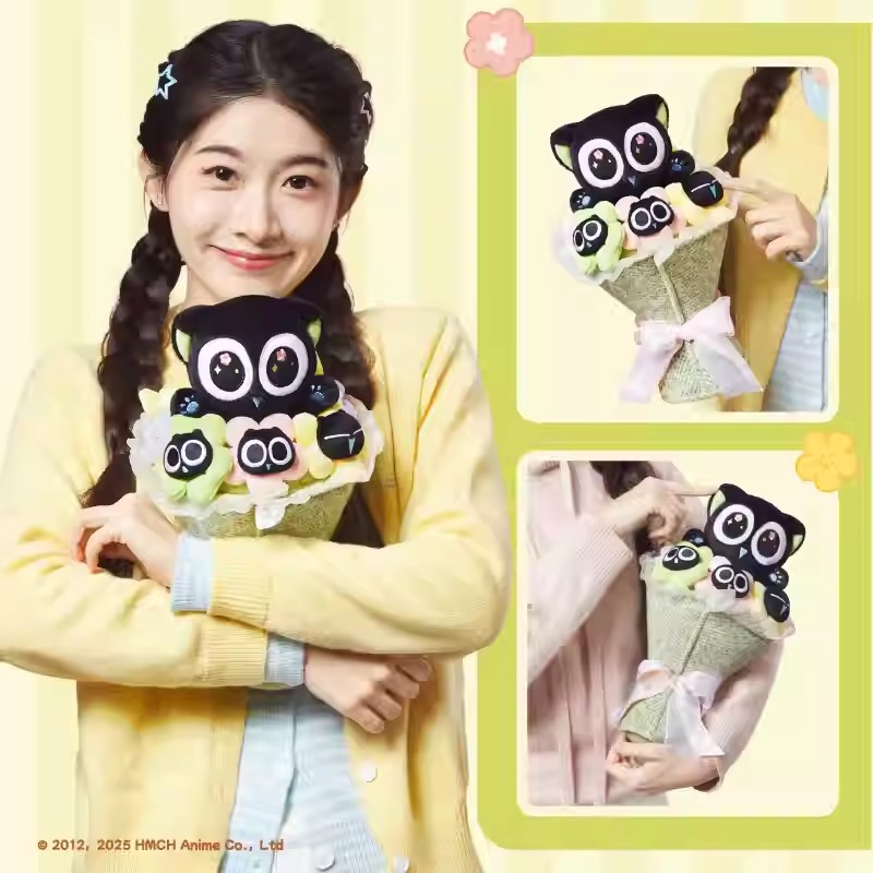 羅小黒戦記 TANMI SPACEコラボ 喵屿楽園シリーズ 小黒ぬいぐるみ花束