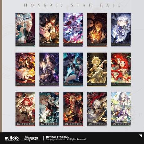 崩壊：スターレイル　miHoYo　光年刻録　2026年度週間カレンダー（予約販売）2025年12月末中国発売