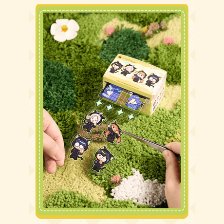 羅小黒戦記　FUN4YEAHコラボ　「なんじゃこりゃ」小黒シリーズ　マスキングロールステッカー（予約販売）