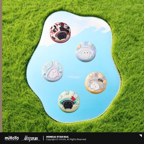 崩壊：スターレイル　miHoYo　兔兔菇與菇菇兔シリーズ　刺繍缶バッジ（予約販売）
