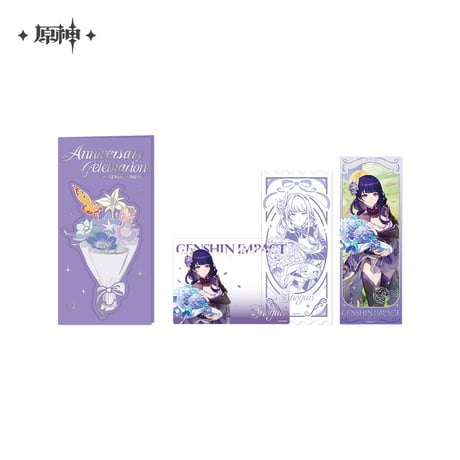原神　miHoYo　周年記念シリーズ　記念チケット&カードセット　五周年（予約販売）2025年12月末中国発売