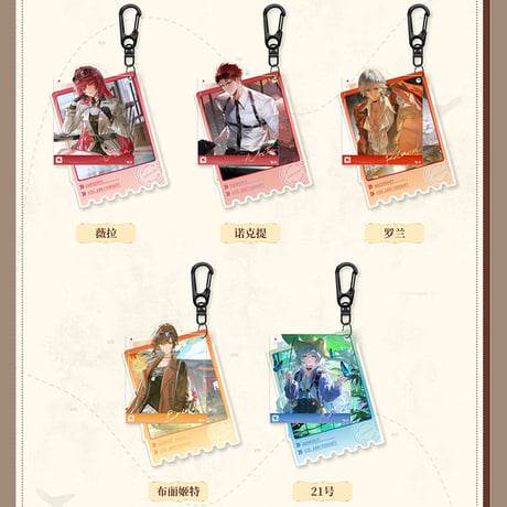 パニシング：グレイレイヴン　6周年記念「世界巡り旅記」シリーズ　アクリルキーホルダー（予約販売）2026年5月末中国発売