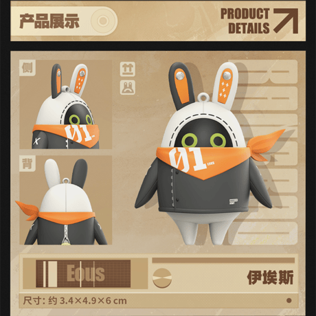 ゼンレスゾーンゼロ　miHoYo　ALL FOR PLAYコラボ　Bangboo Standeeシリーズ　かっこいいボンプフィギュア　第二弾　※ブラインド商品（予約販売）2026年2月末中国発売