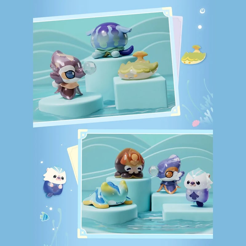 原神 miHoYo 原海シリーズ 奇幻生物志ミニフィギュア※ブラインド