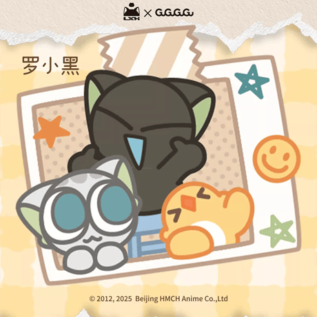 羅小黒戦記　GuGuGuGuコラボ　もこもこバッジ　※ブラインド商品（予約販売）