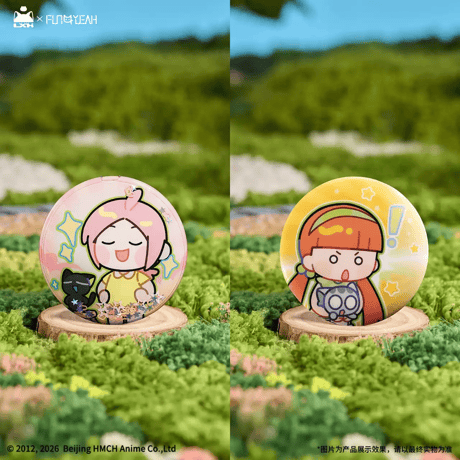 羅小黒戦記　FUN4YEAHコラボ　「なんじゃこりゃ」小黒シリーズ　ブリキ缶バッジ　※ブラインド商品（予約販売）