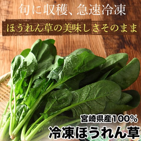 31510010　【冷凍】宮崎県産ほうれん草　250ｇ　10袋セット
