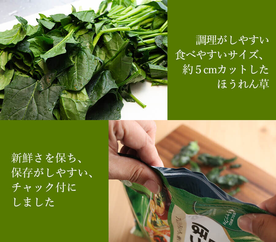 ほうれん草 31510010 【冷凍】宮崎県産ほうれん草 250g 10袋セット