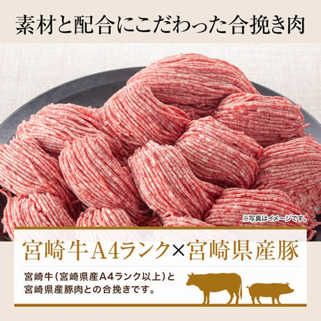 31220046　【冷凍】宮崎県産和牛入りハンバーグ　160g