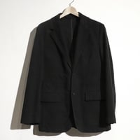 BURBERRY LONDON バーバリー モールスキン テーラードジャケット 黒 ブラック 古着 UPA174