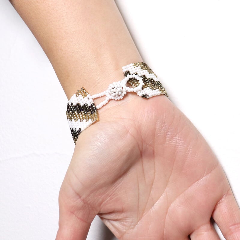 メキシコ ウイチョル族 ビーズブレスレット ユニセックス 現地買付