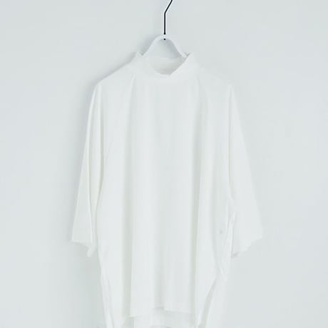 VU ハイネック ニットTシャツ 7分丈 白 ホワイト nvu10
