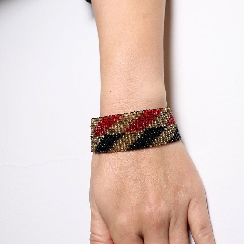 メキシコ ウイチョル族 ビーズブレスレット ユニセックス 現地買付