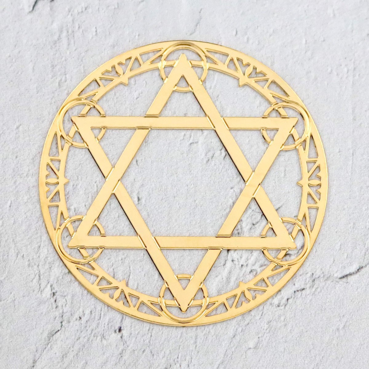 ◯ピュアレムリアン　六芒星　19000円 レムリアン水晶リング サイズ12 パワーストーン 天然石 ガーデン