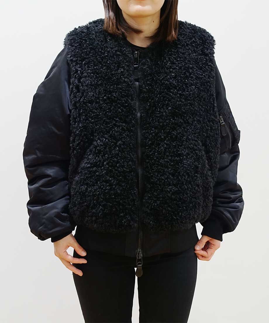 HYKE(ハイク) Faux Shearling Type MA-1 ファーシアリング タイプ